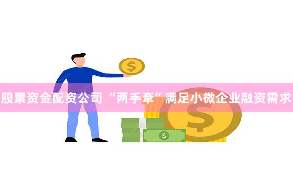 股票资金配资公司 “两手牵”满足小微企业融资需求