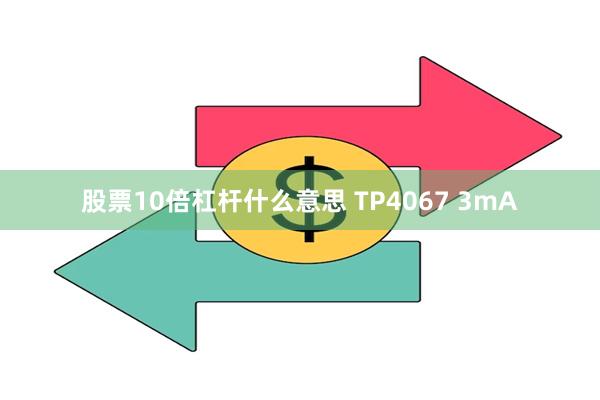 股票10倍杠杆什么意思 TP4067 3mA
